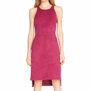 Halston Heritage Faux Suede Dress